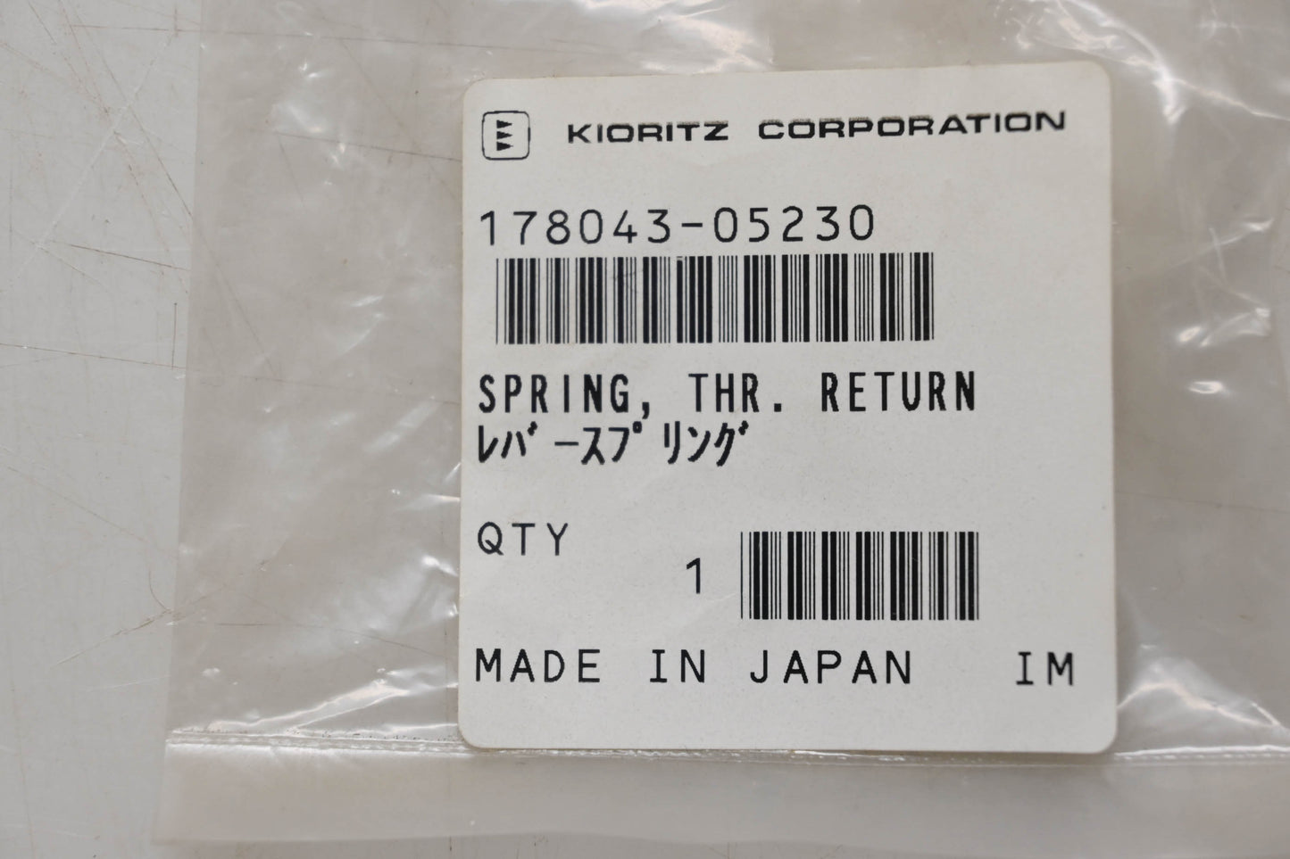 New OEM Echo 17804305230 Throttle Return Spring NOS