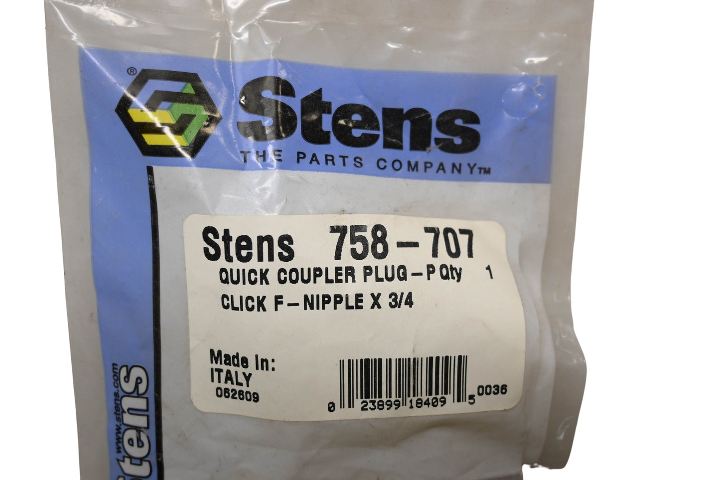 Stens 758-707 Quick Coupler Plug NOS