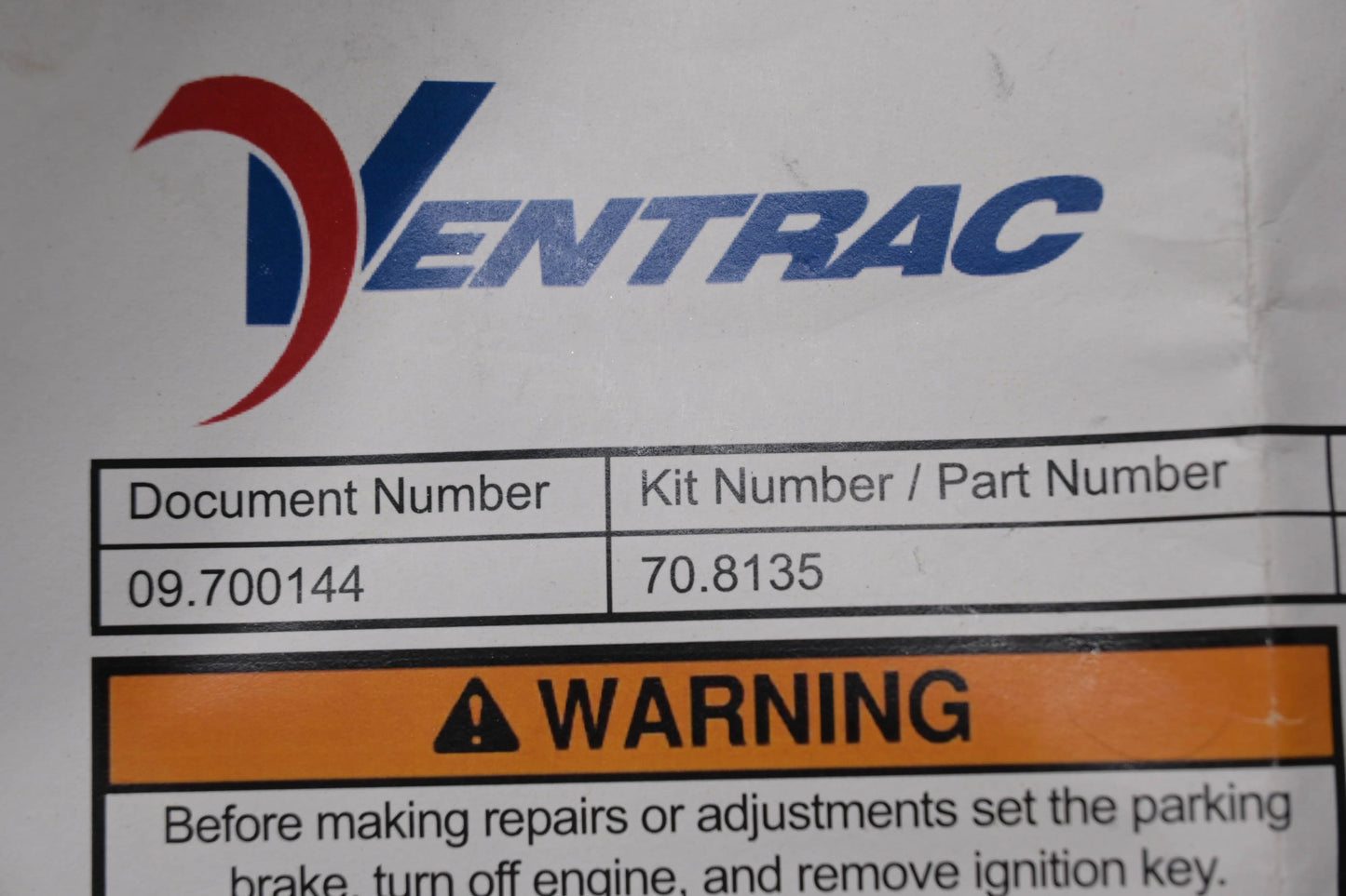 Ventrac 70.8135 Skid Shoe KD482 Kit NOS