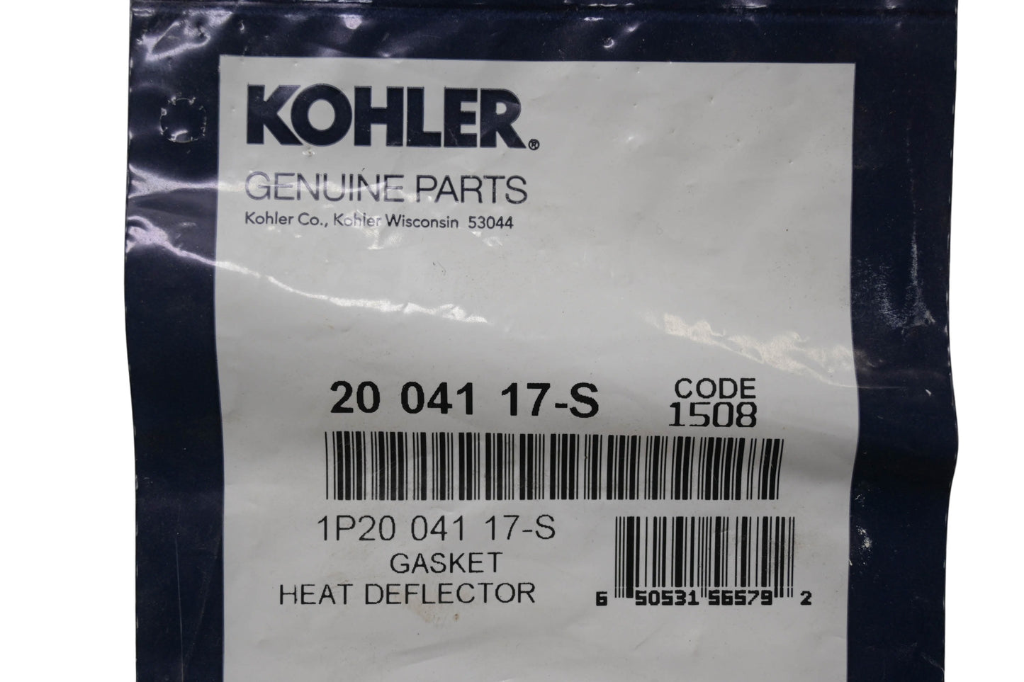 Kohler 20 041 17-S Heat Deflector Gasket NOS