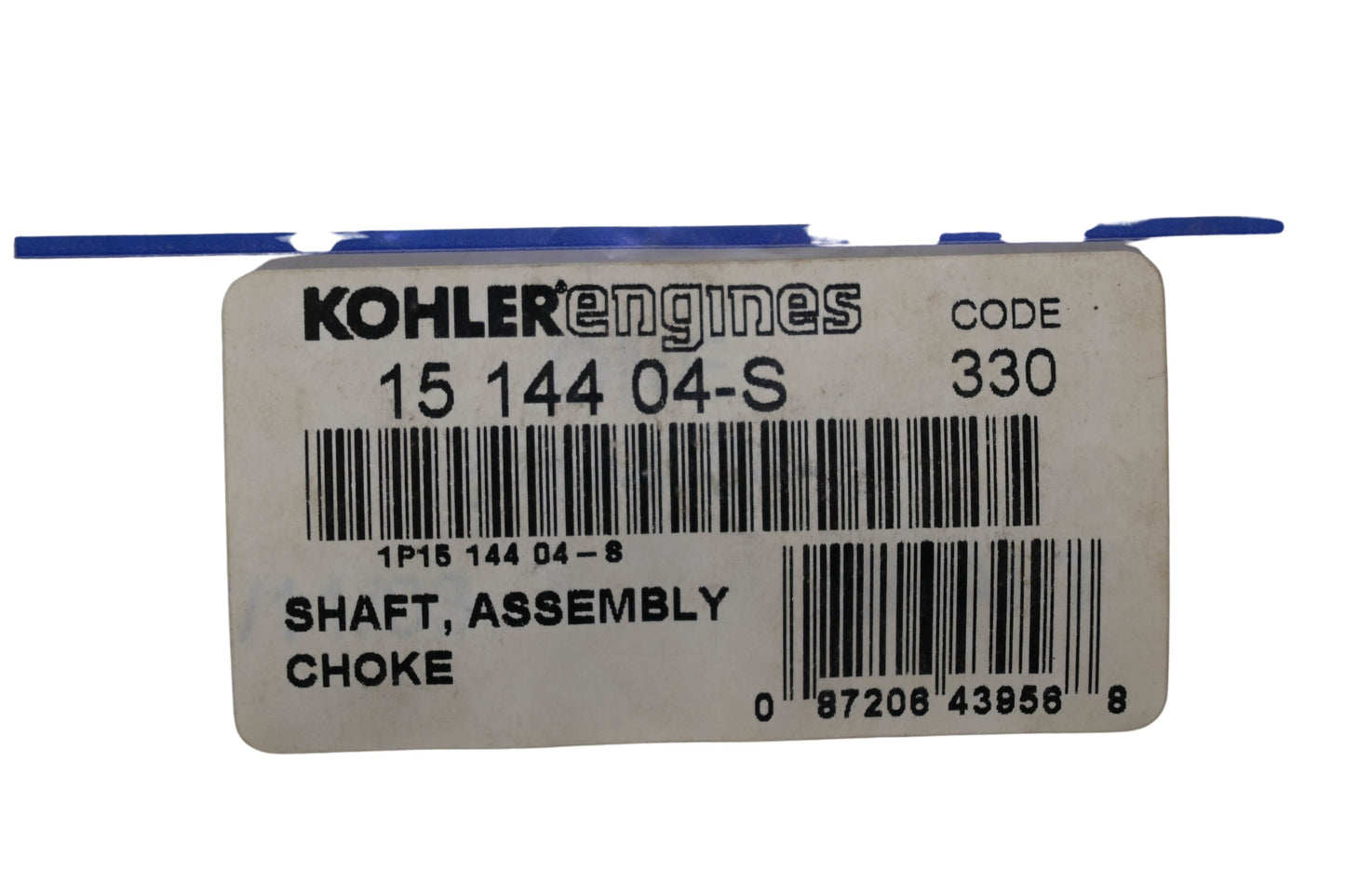 Kohler 15 144 04-S Choke Shaft NOS