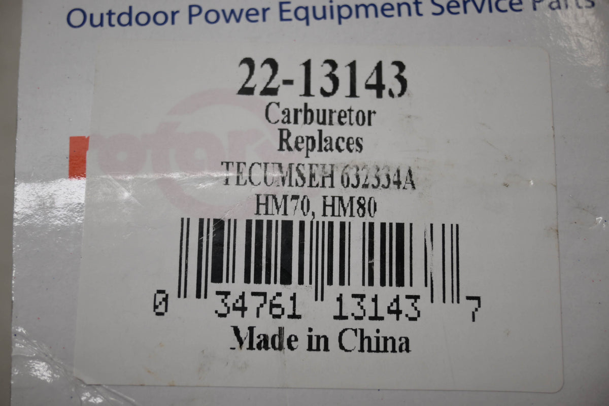 Rotary 22-13143 Carburetor NOS