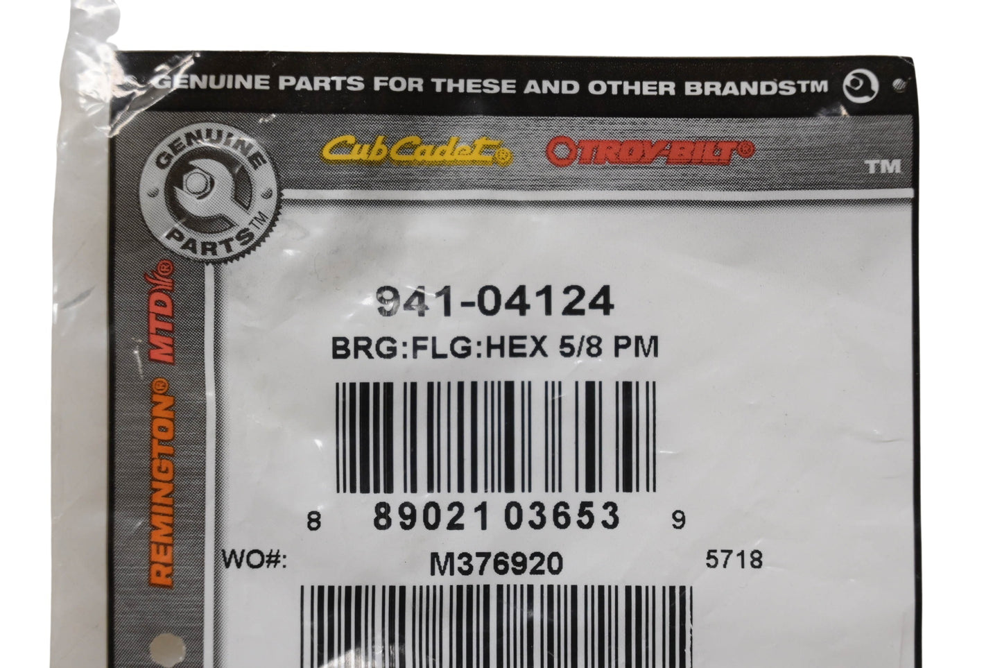 Cub Cadet 941-04124 Hex Flange Bushing 5/8" NOS
