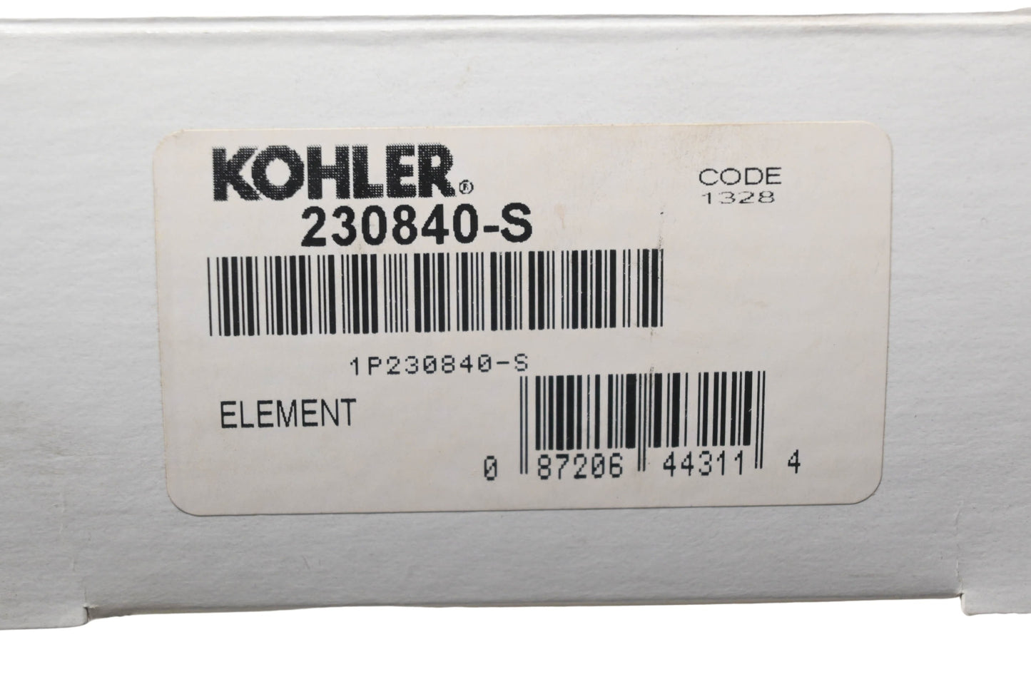 Kohler 230840-S Air Filter NOS