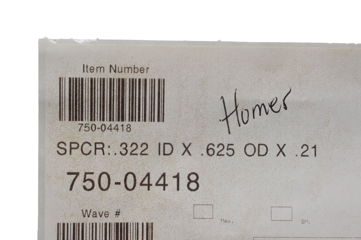 MTD 750-04418 Spacer NOS