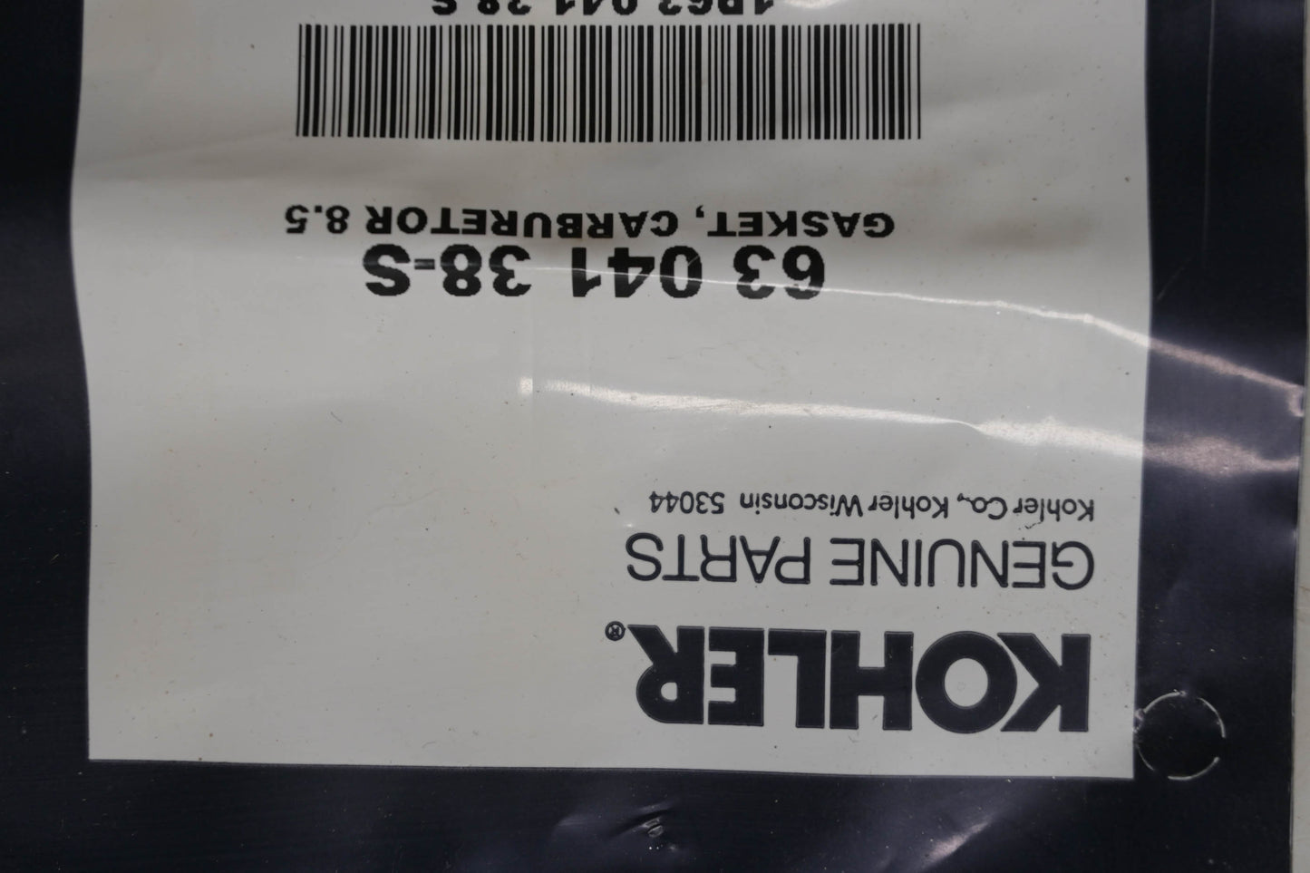 Kohler 63 041 38-S Carburetor Gasket NOS