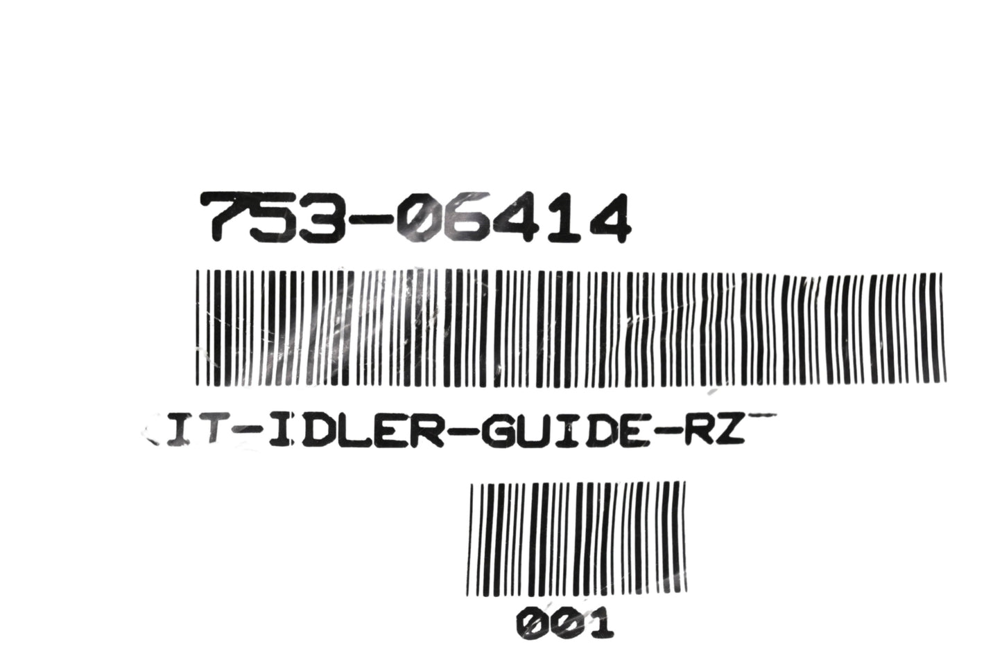 MTD 753-06414 Deck Idler Kit NOS