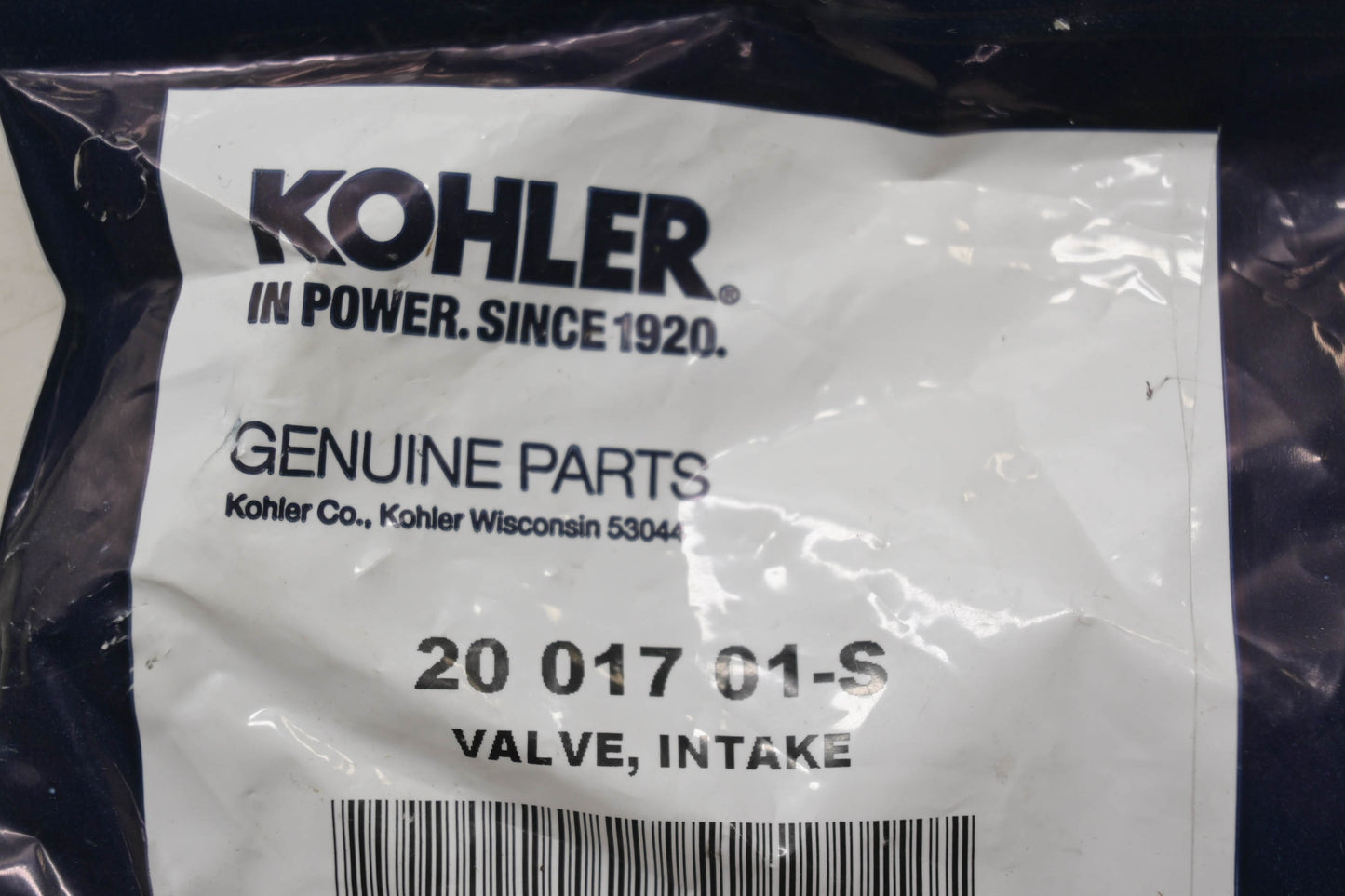 Kohler 20 017 01-S Intake Valve NOS