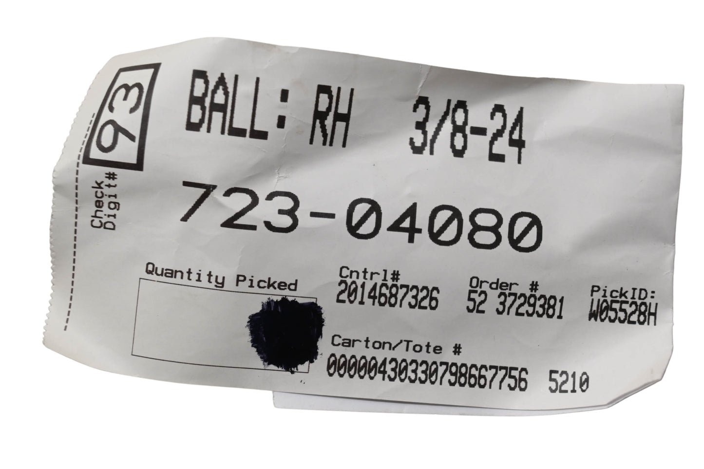 MTD 723-04080 Ball Joint Right Hand NOS
