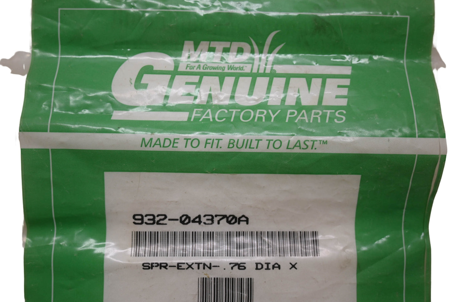 MTD 932-04370A Extension Spring NOS