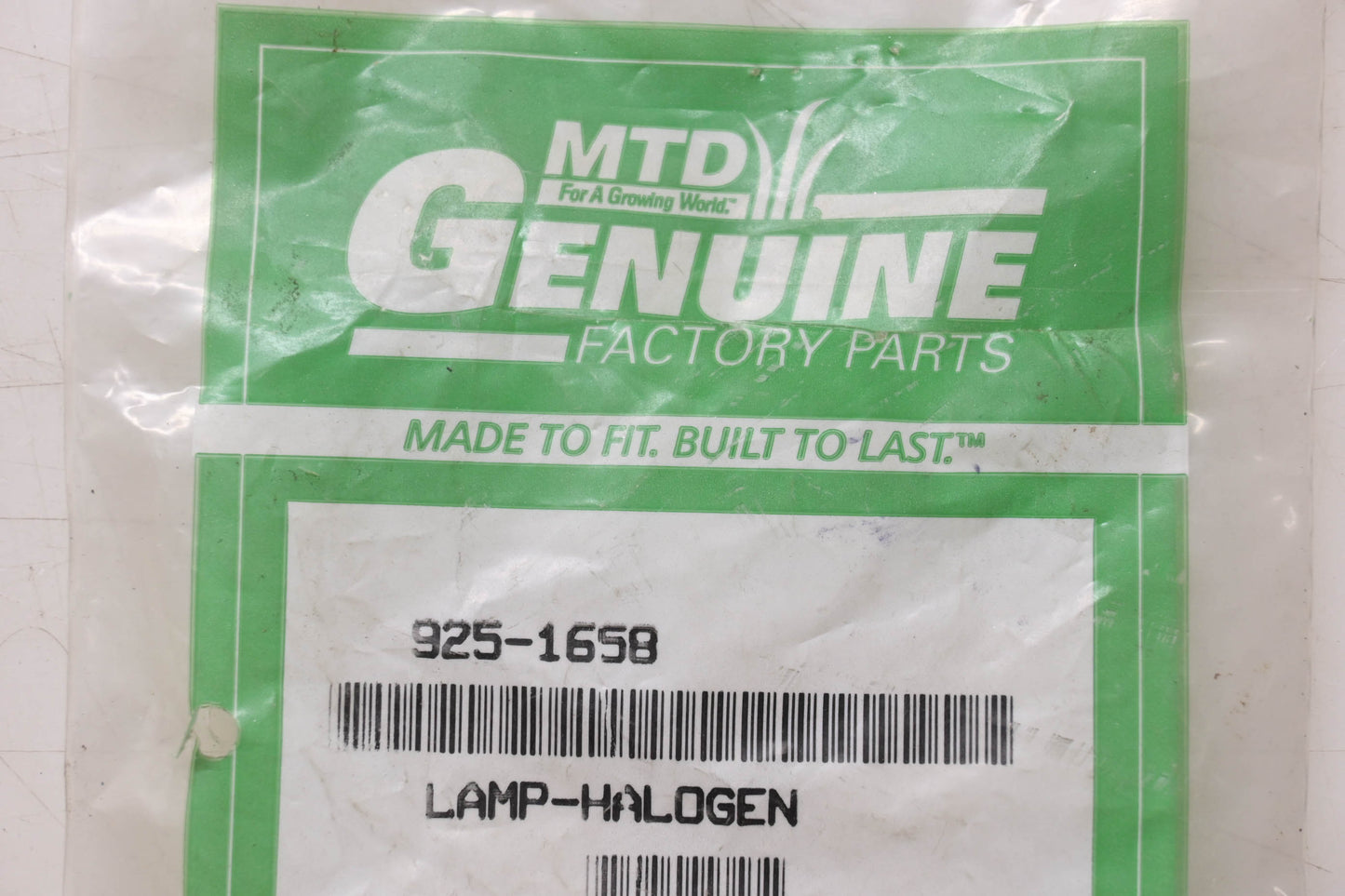 MTD 925-1658 Halogen Lamp NOS