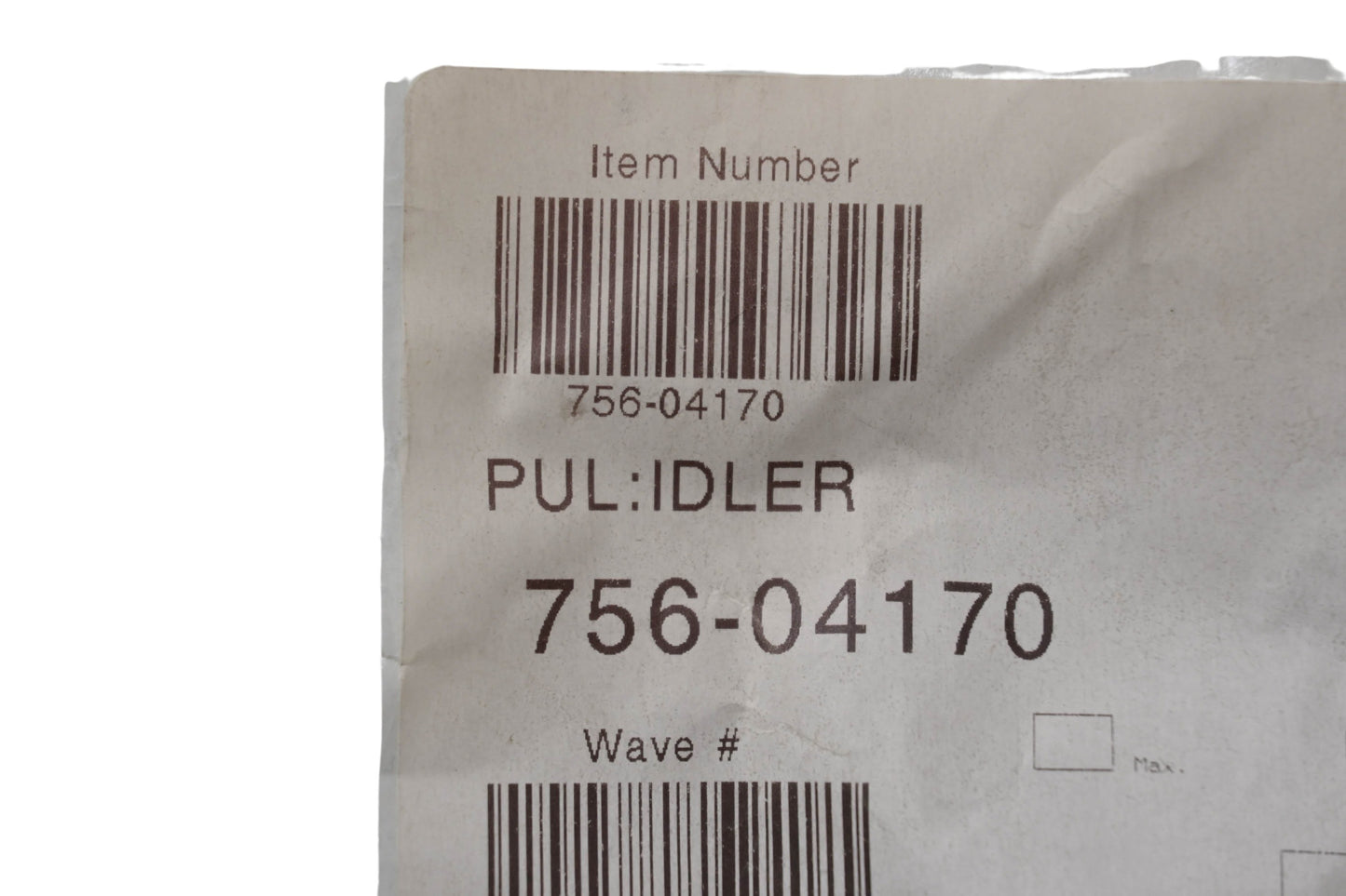 MTD 756-04170 Idler Pulley NOS