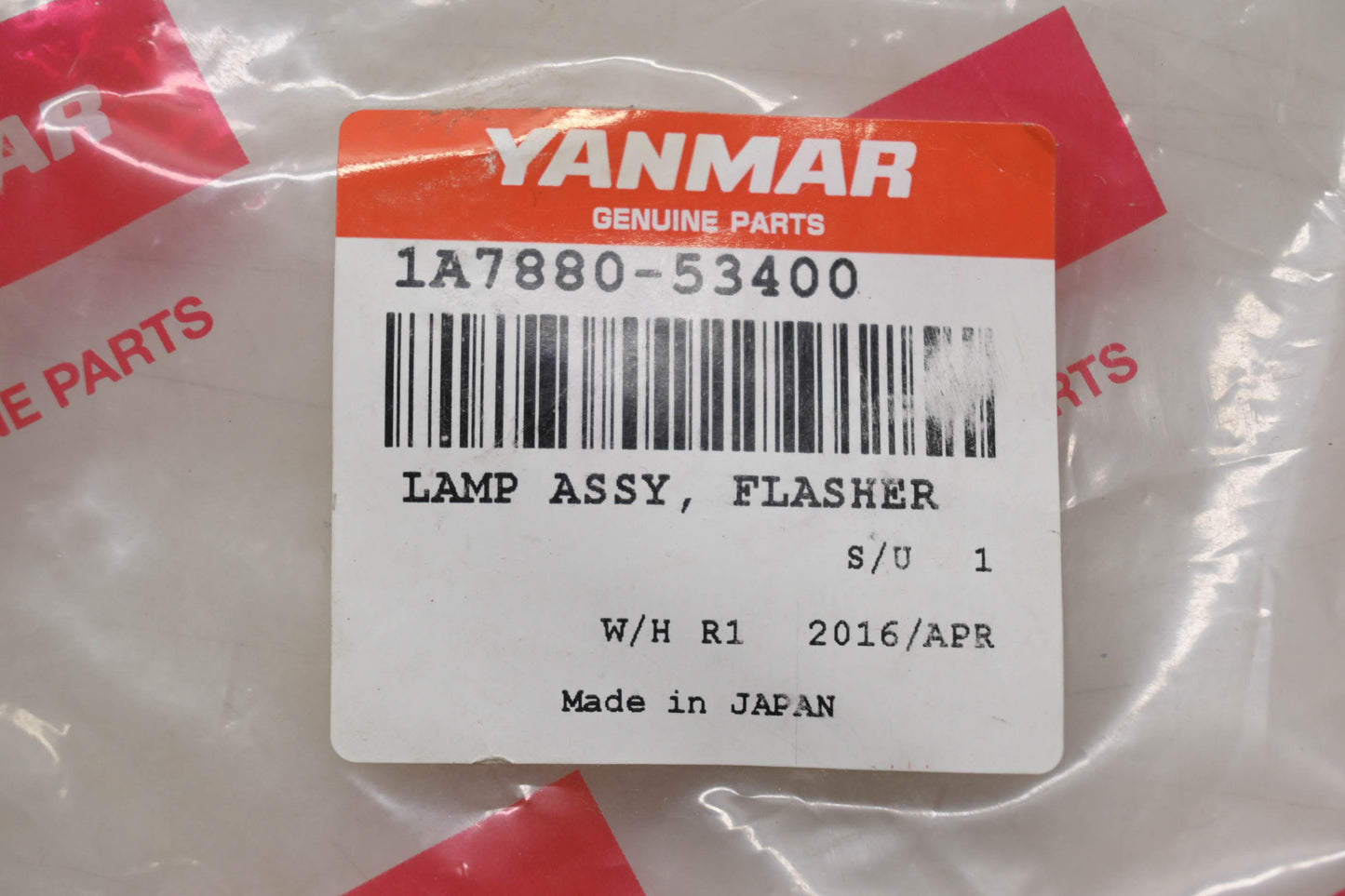 Yanmar 1A7880-53400 Flasher Lamp Assembly NOS