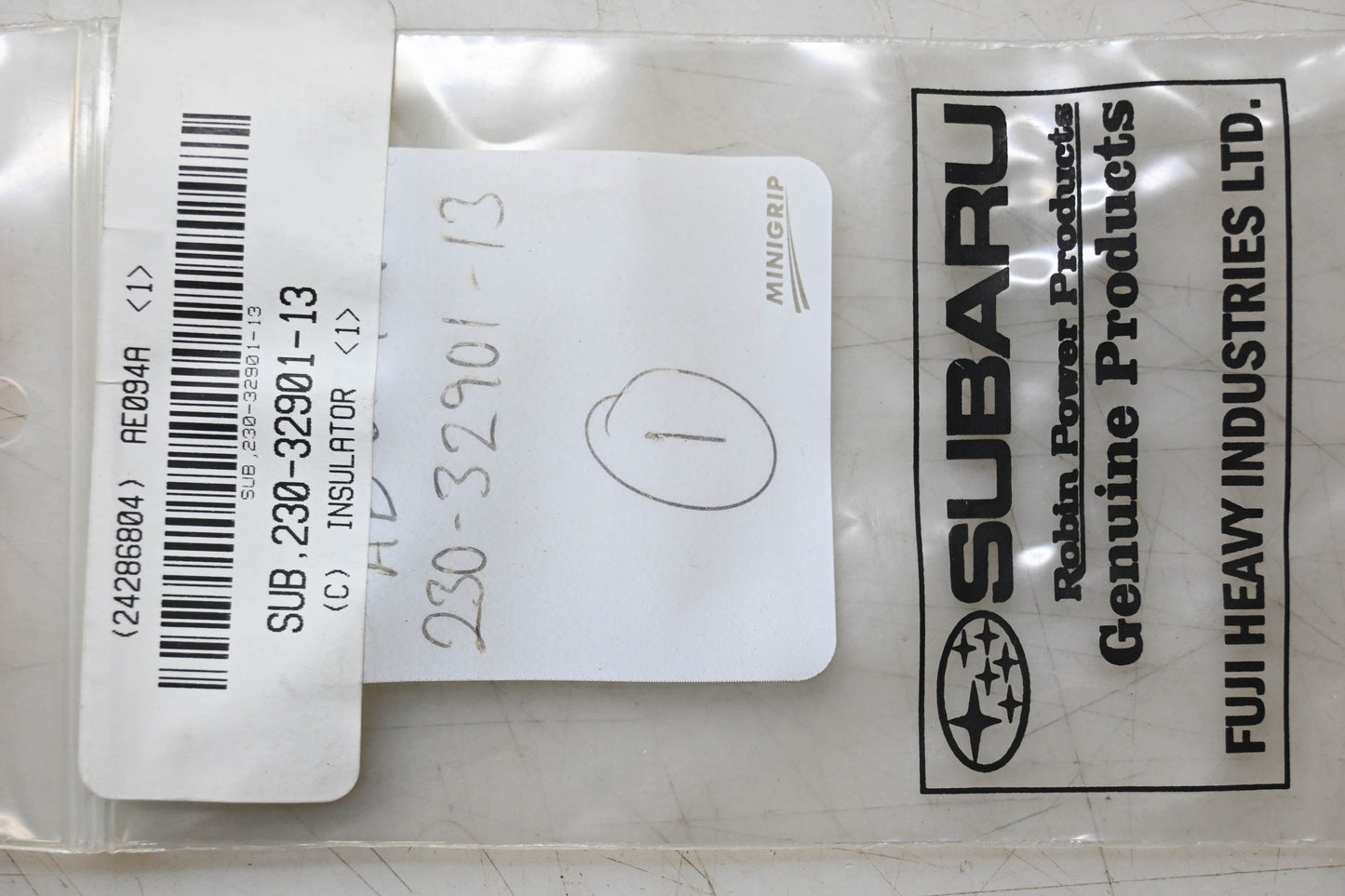 Subaru 230-32901-13 Insulator NOS