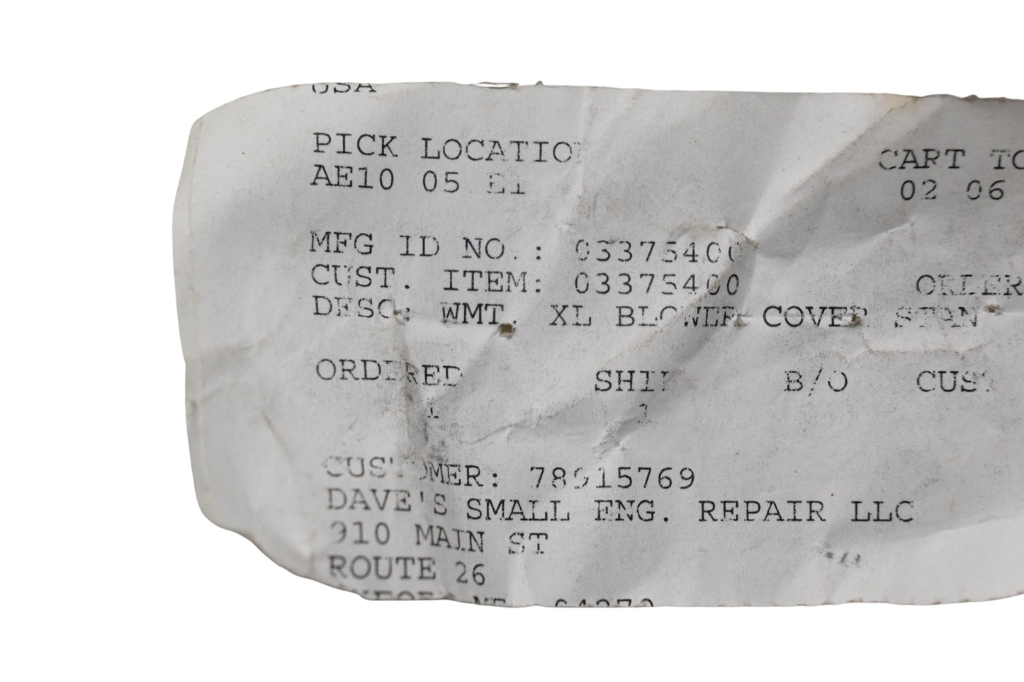 Ariens 03375400 Weldment NOS