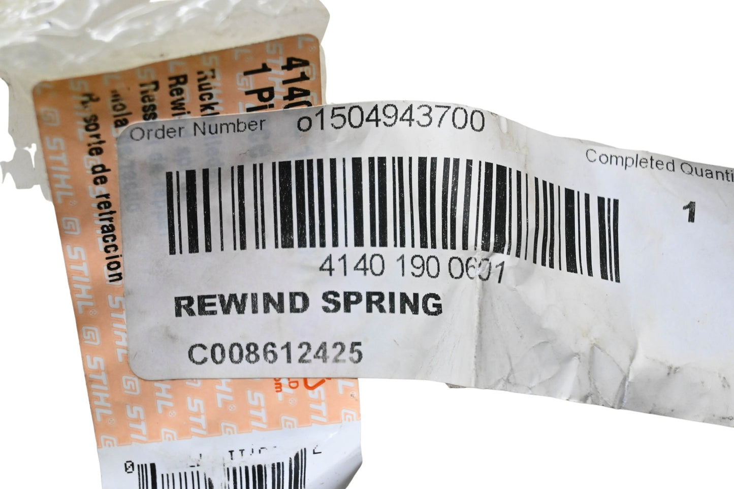 New OEM Stihl 4140-190-0601 Rewind Spring NOS