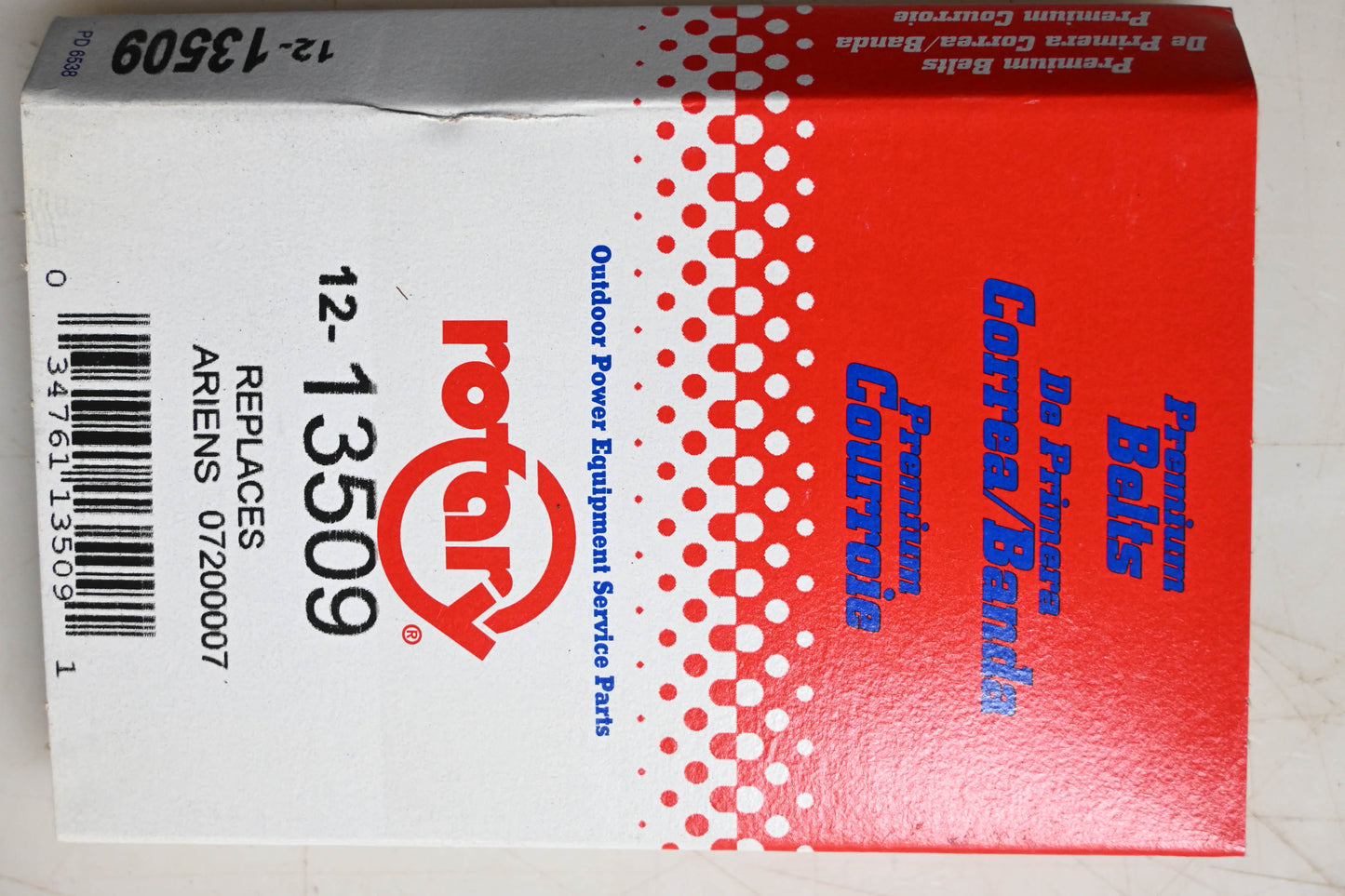 Rotary 13509, 12-13509, 07200007 Premium Belt NOS