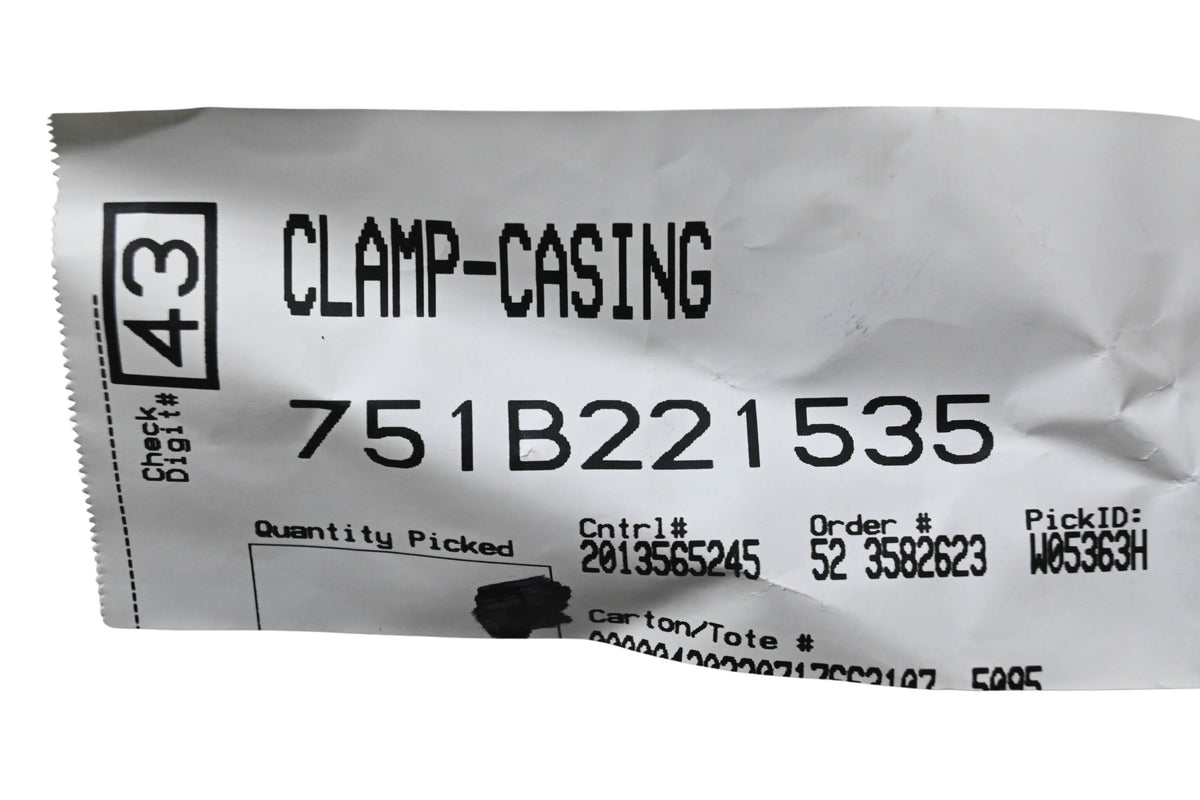MTD 751B221535 Casing Clamp NOS