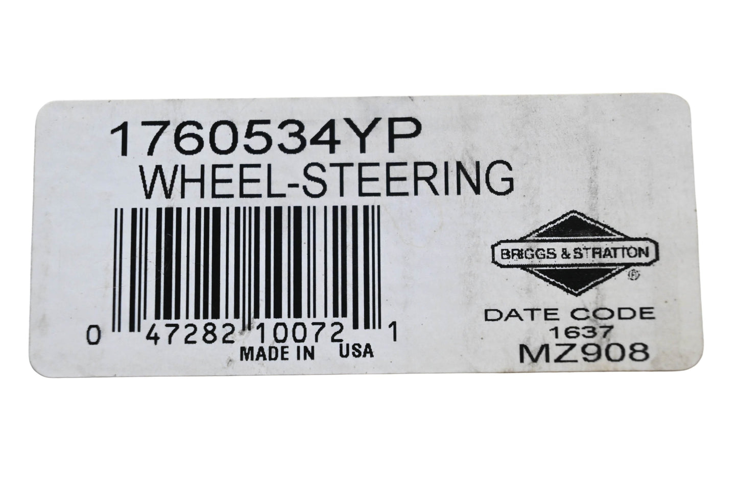 New OEM Briggs & Stratton 1760534YP Steering Wheel NOS