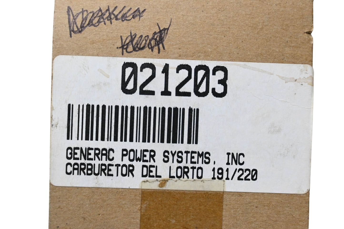 Generac 021203 Carburetor NOS
