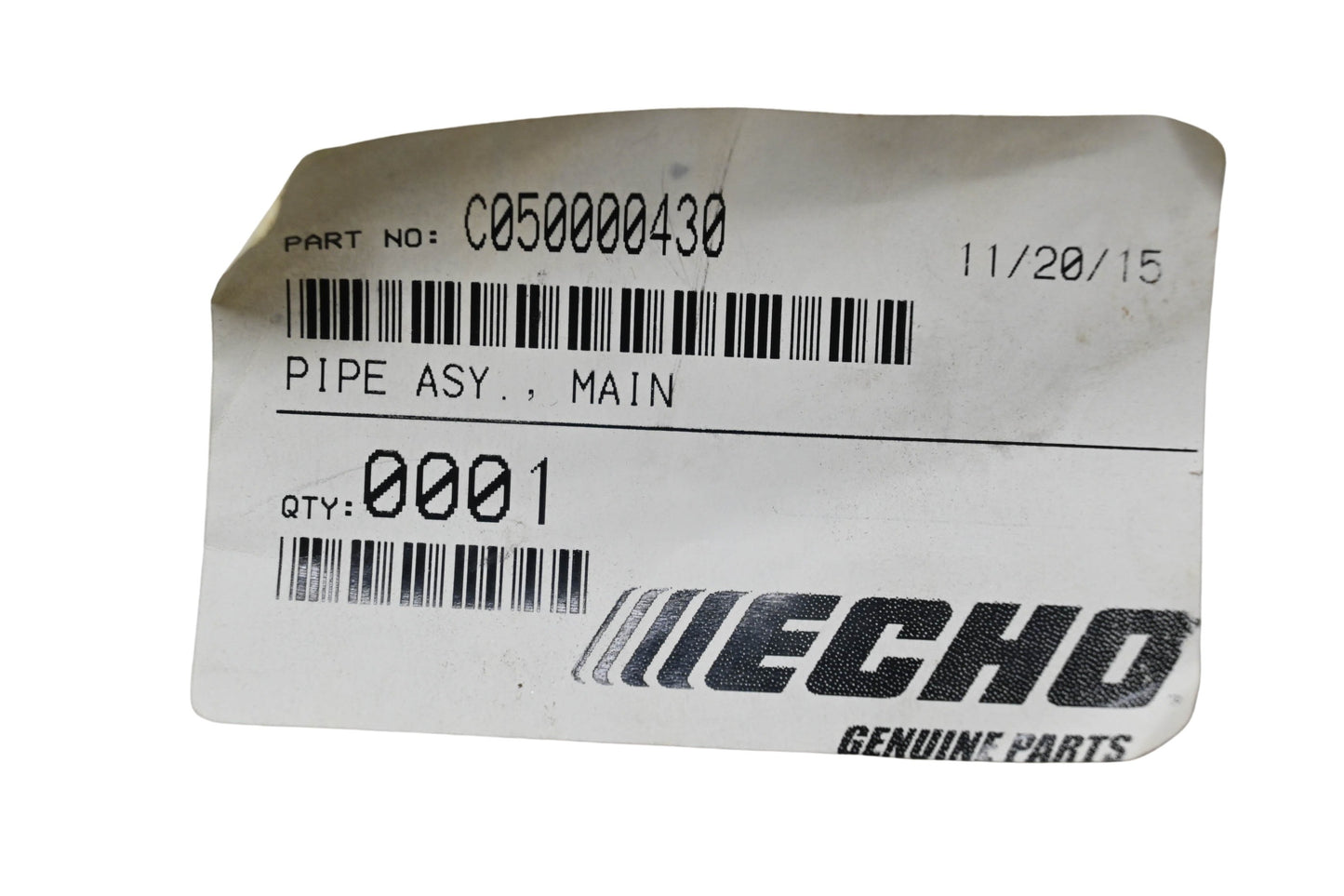 New OEM Echo C050000430 Main Pipe Assembly NOS