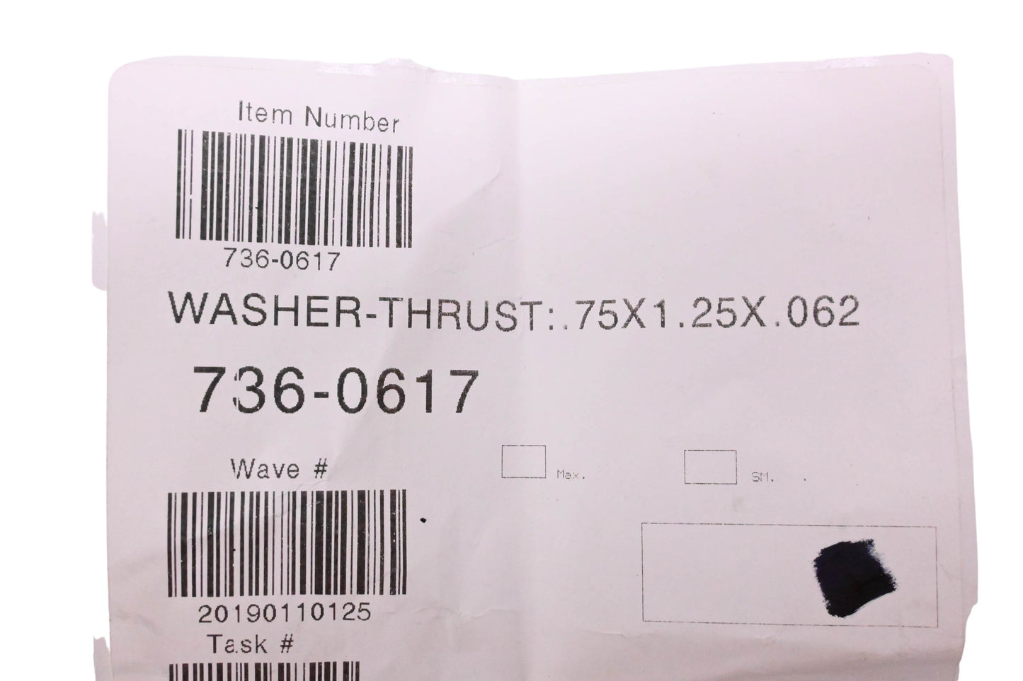 MTD 736-0617 Thrust Washer NOS
