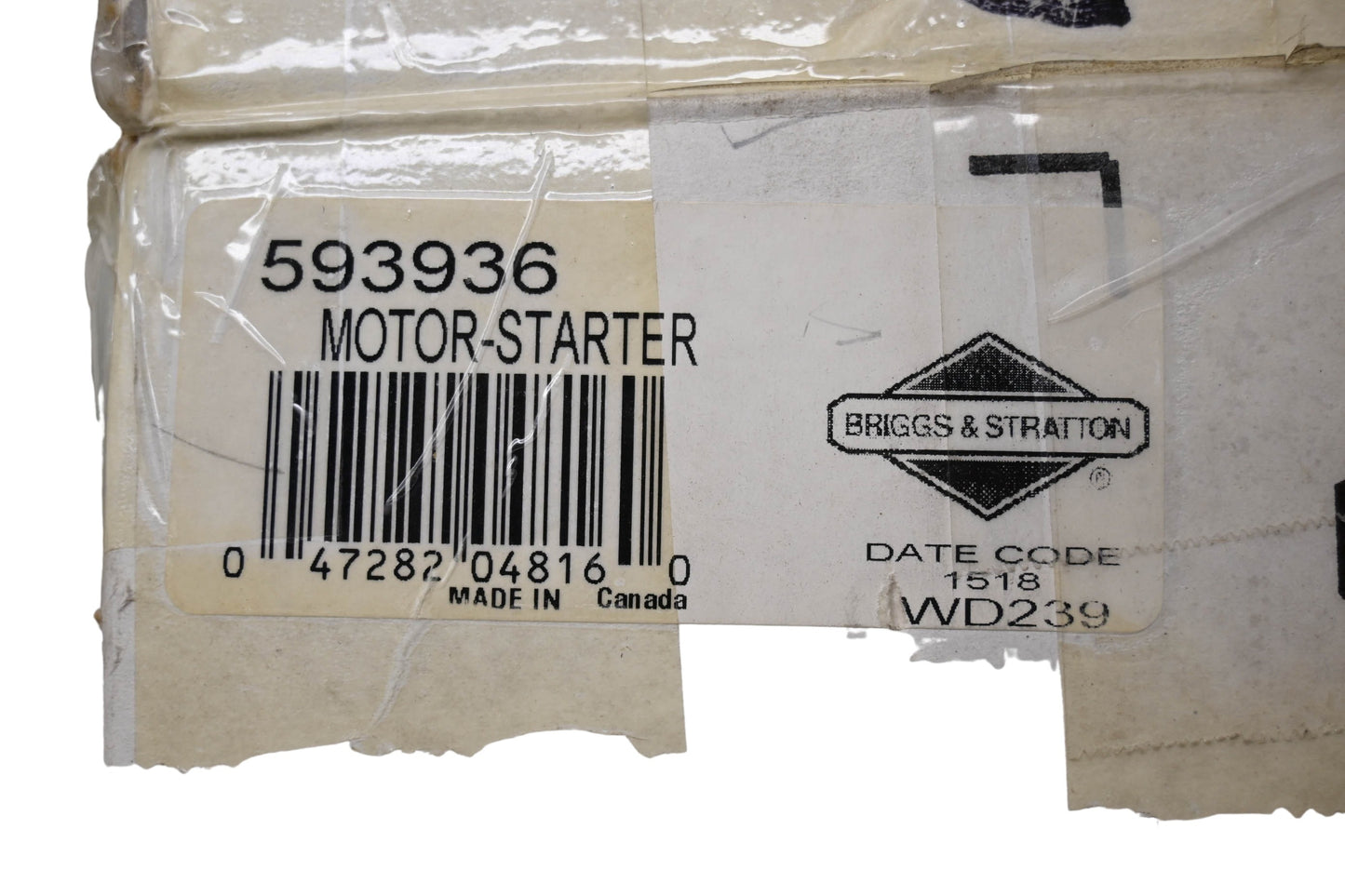 New OEM Briggs & Stratton 593936 Starter Motor NOS