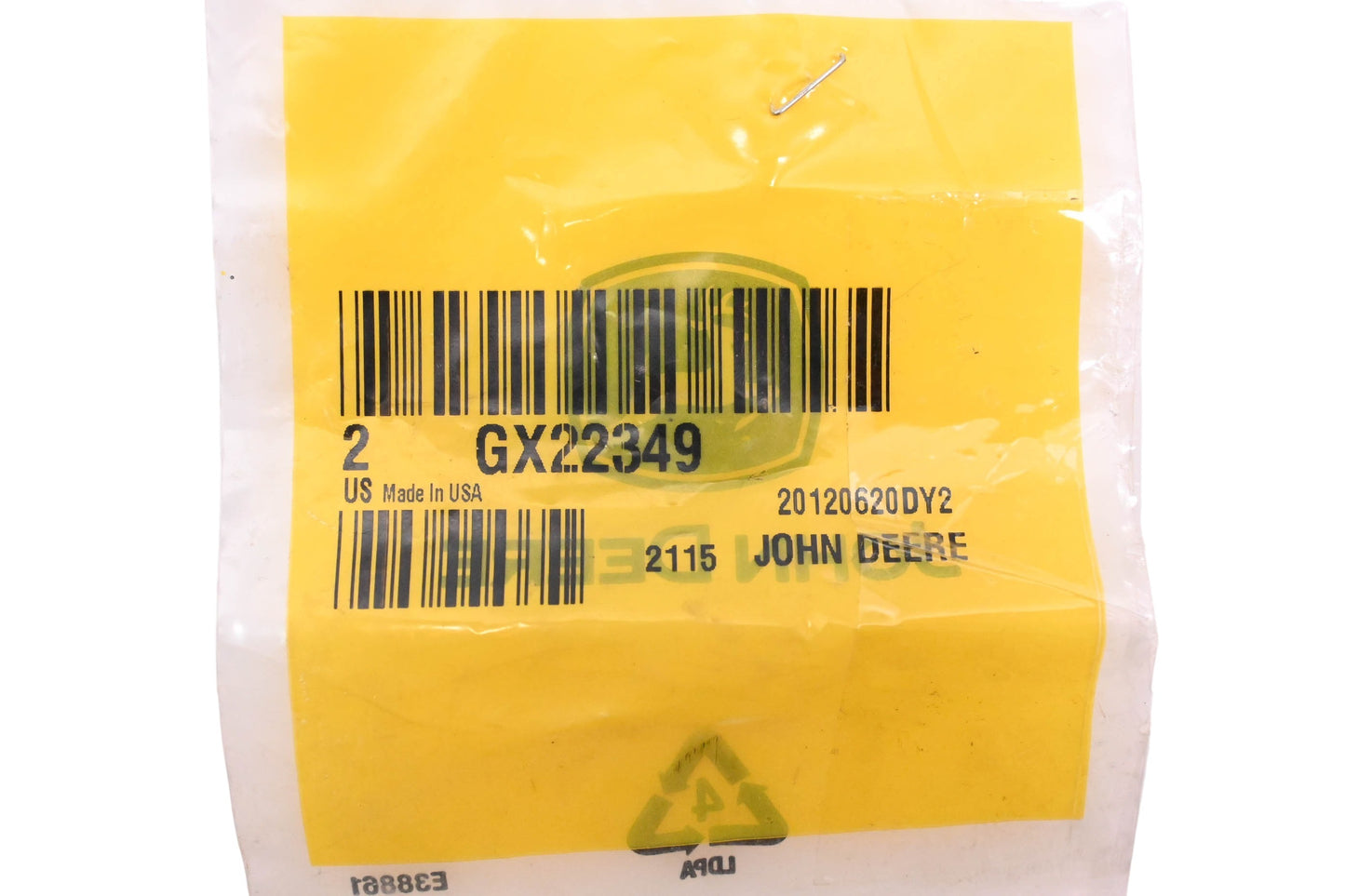 New OEM John Deere GX22349 Shims Qty 2 NOS