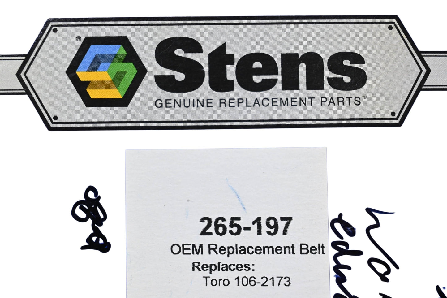 Stens 265-197, 106-2173 Replacement Belt NOS
