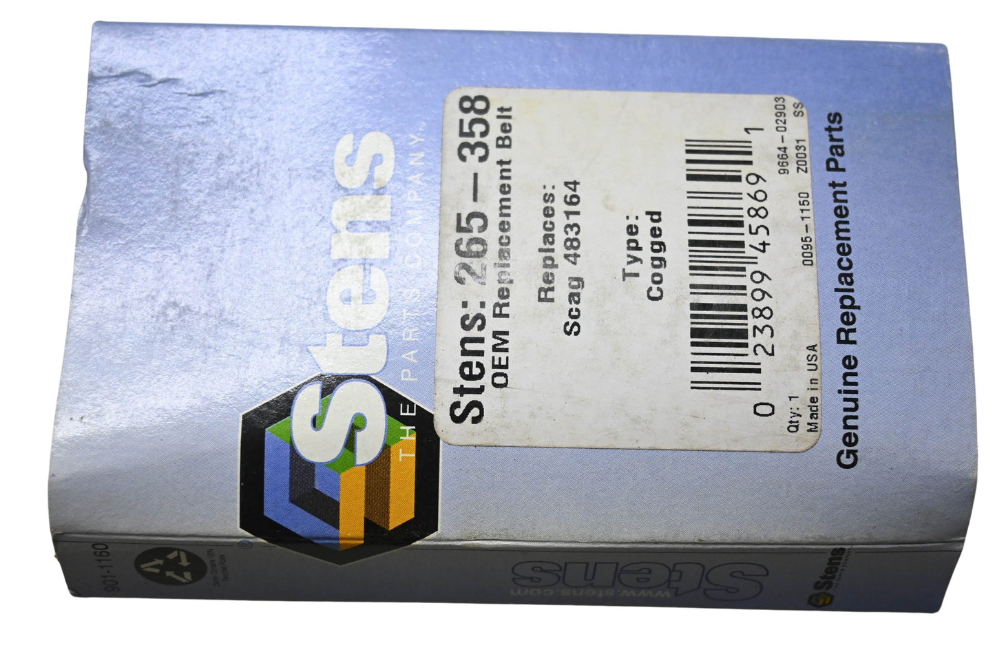 Stens 265-358 Cogged Replacement Belt NOS