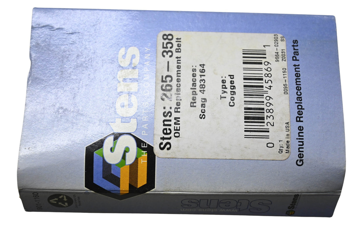 Stens 265-358 Cogged Replacement Belt NOS