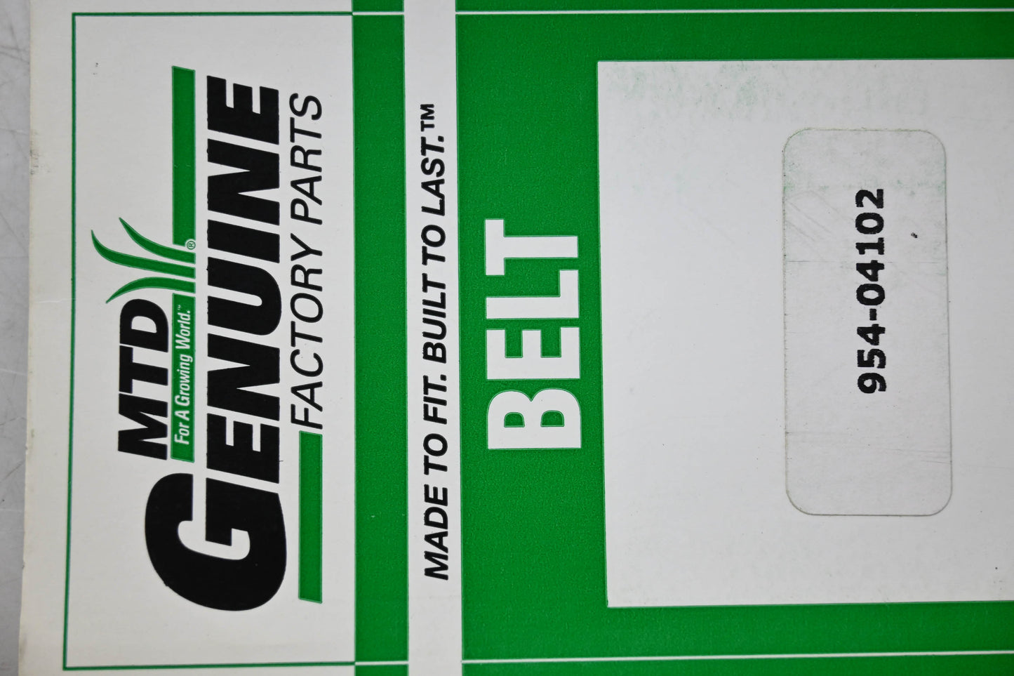 MTD 954-04102, 754-04102 Belt NOS