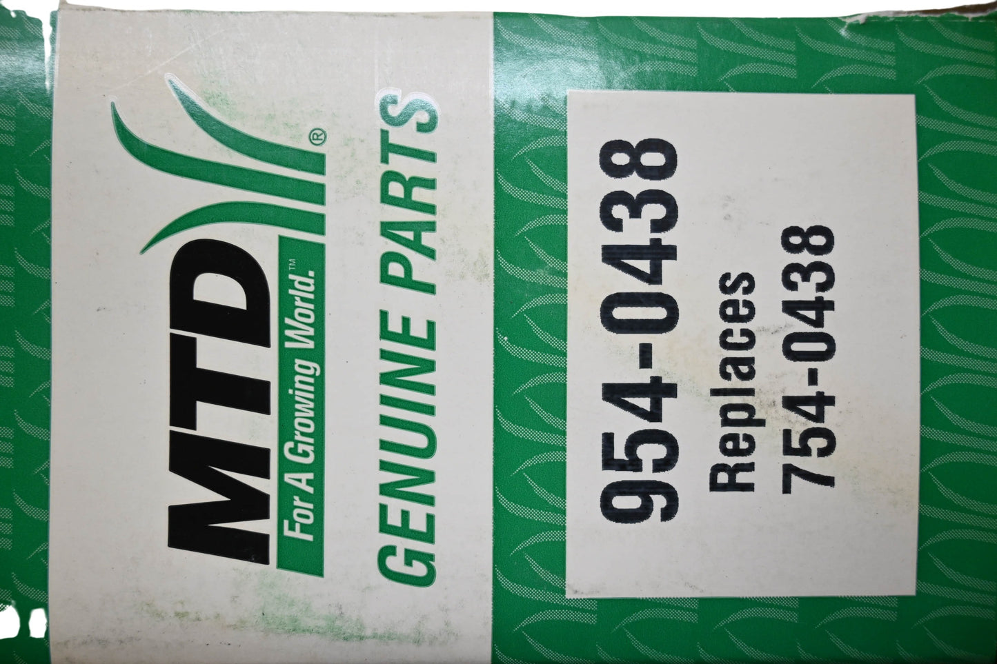 MTD 954-0438, 754-0438 Drive Belt NOS