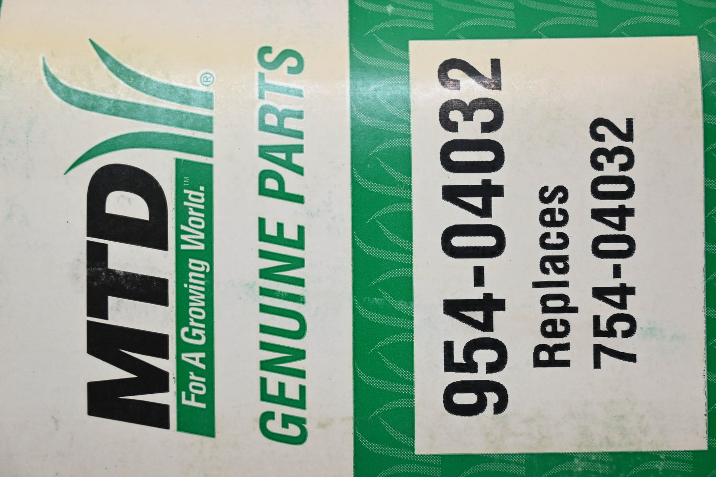 MTD 954-04032, 754-04032 Drive Belt NOS