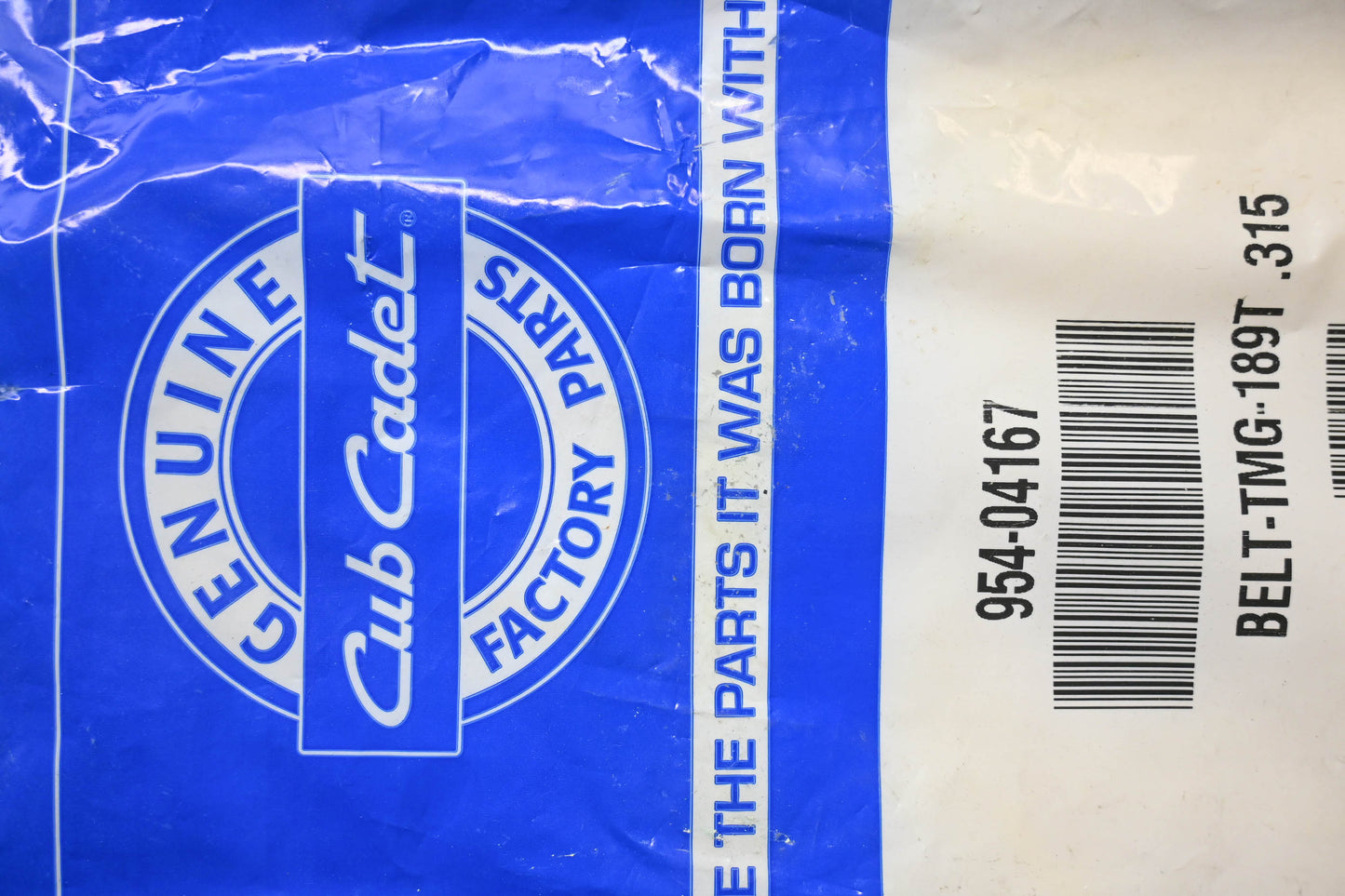 Cub Cadet 954-04167 Belt NOS