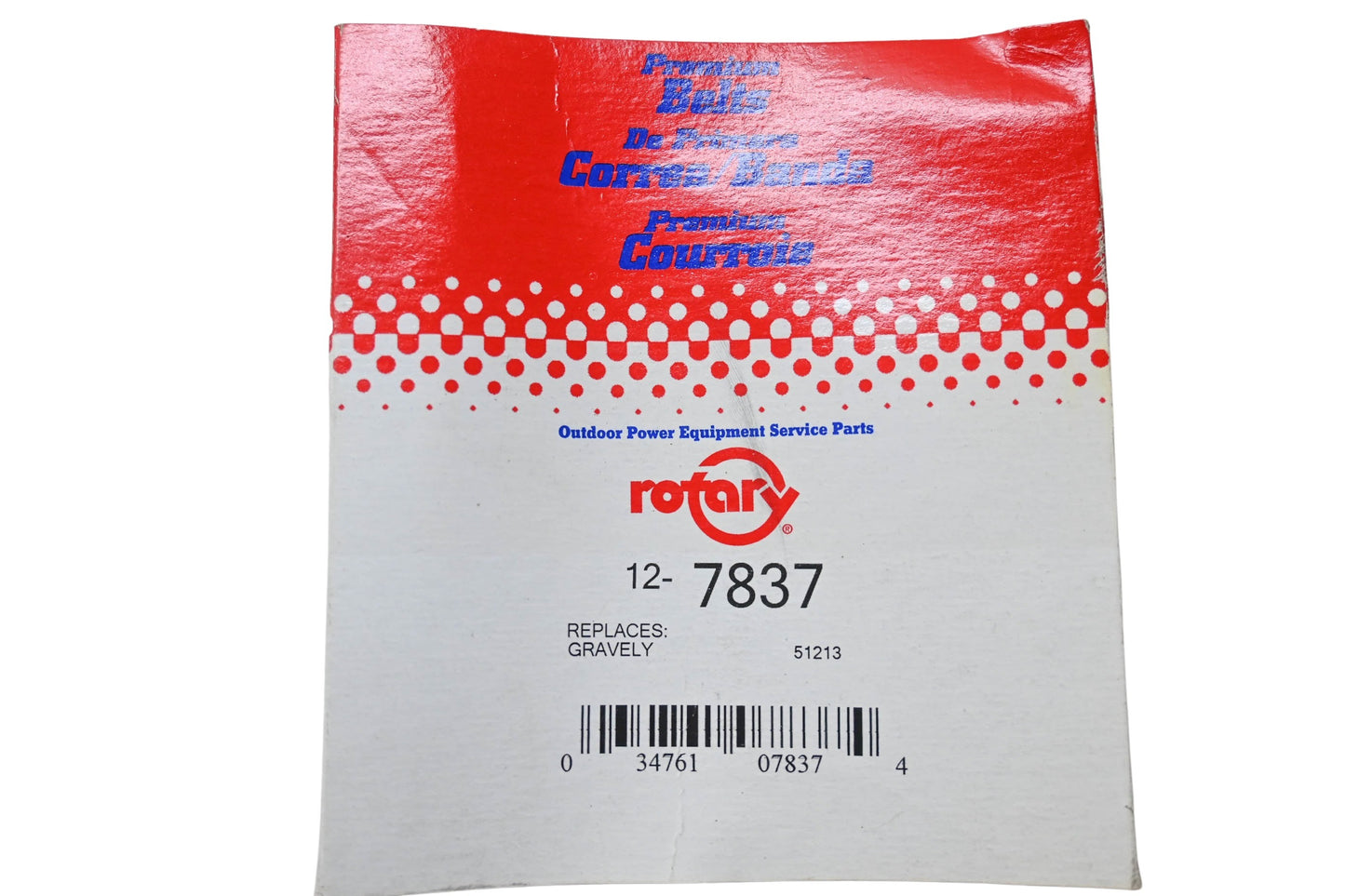 Rotary 12-7837 Premium Belt NOS
