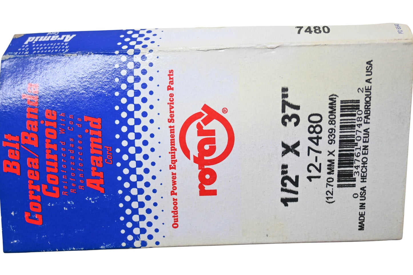 Rotary 12-7480 Belt 1/2"x37" NOS