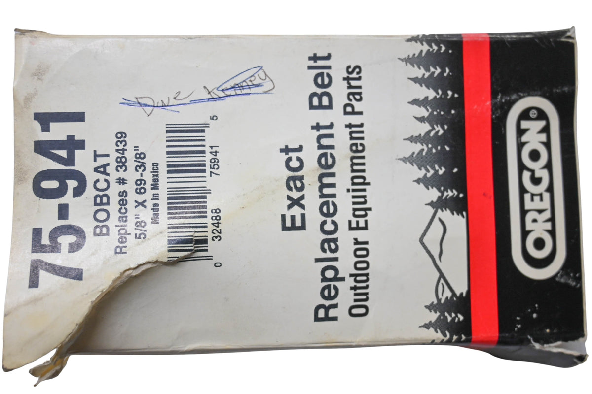 Oregon 75-941 Exact Replacement Belt 5/8"x69-3/8" NOS