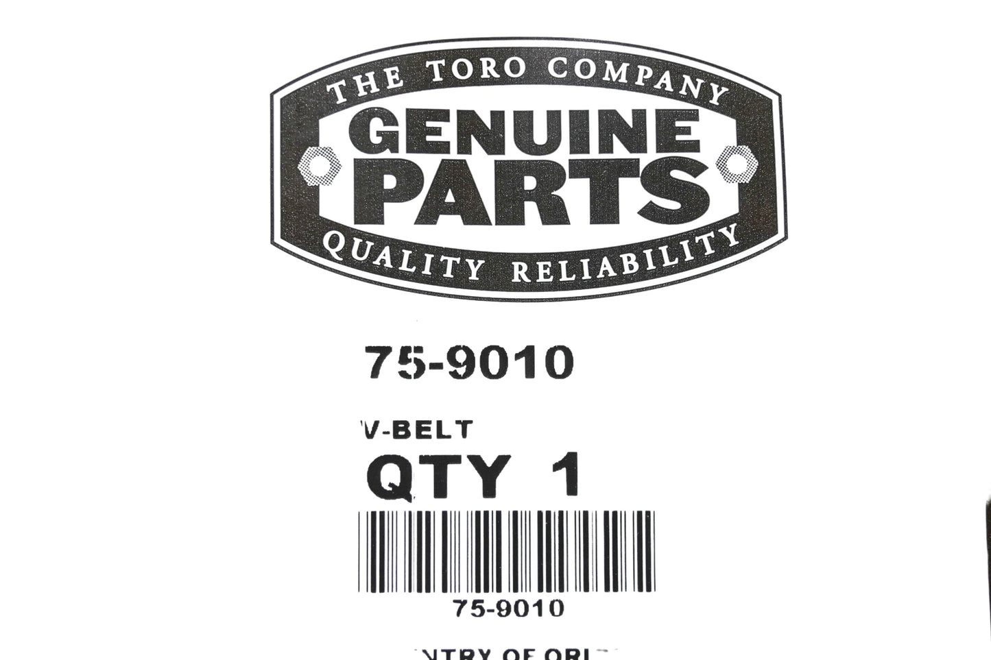 Toro 75-9010 V-Belt NOS