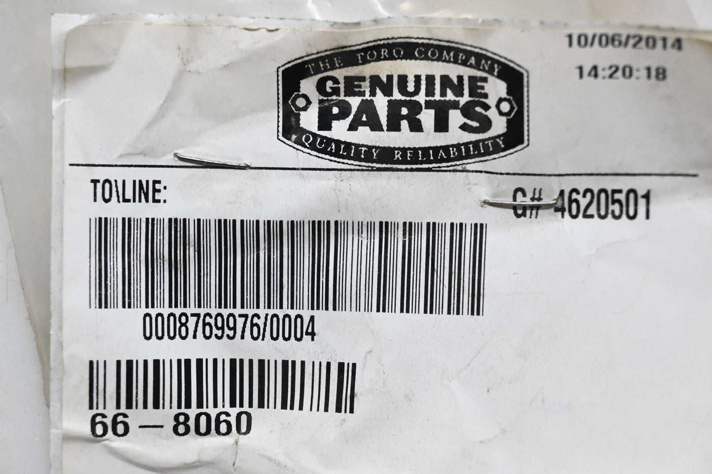 Toro 66-8060 Brake Pad NOS