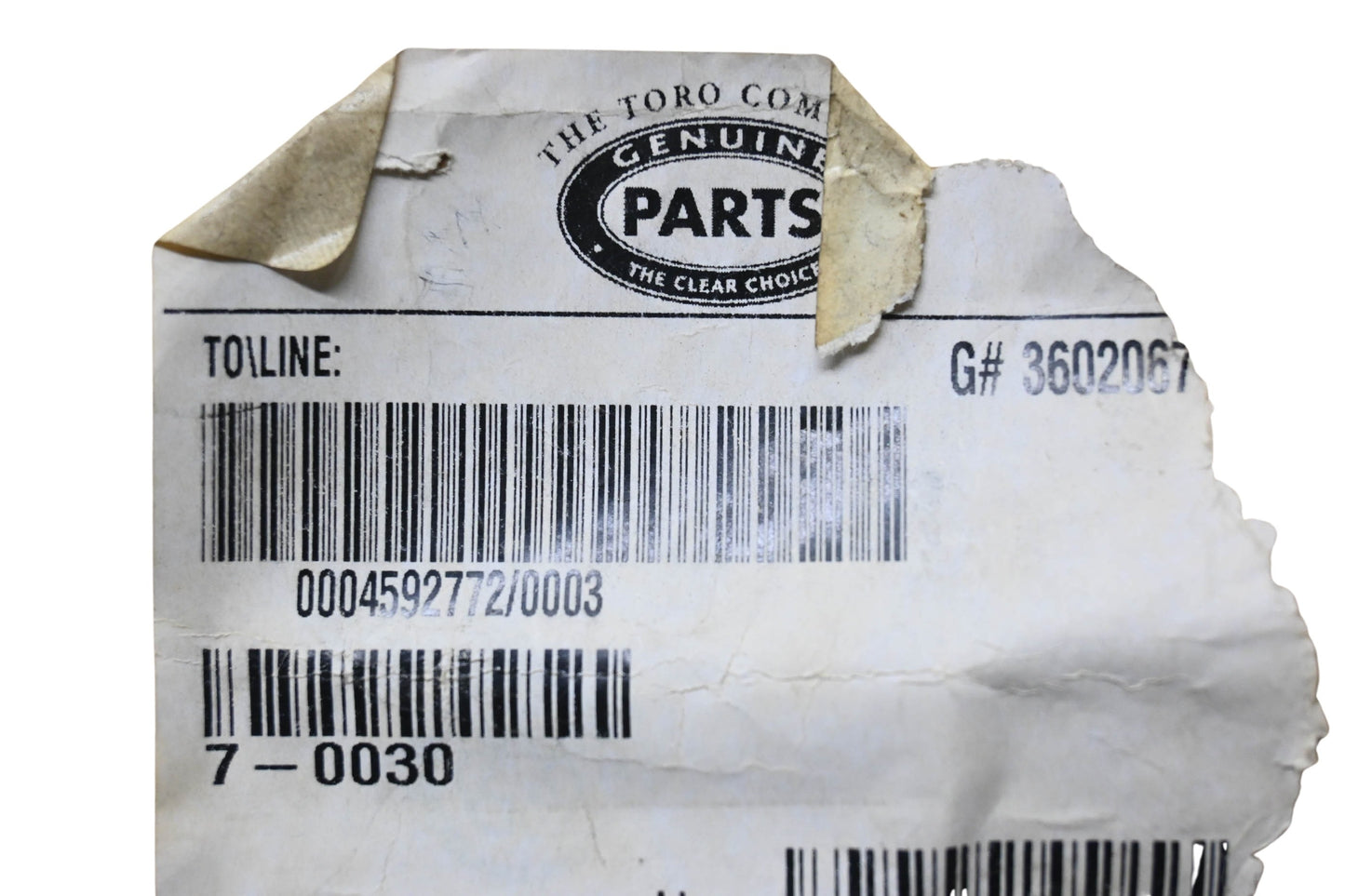 Toro 7-0030 Shoulder Screw NOS