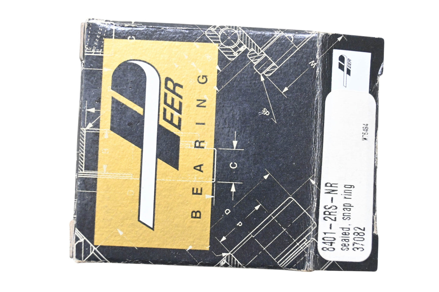 Peer 8401-2RSNR Bearing & Snap Ring NOS