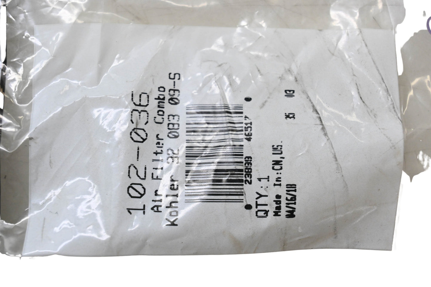 Stens 102-036, 32 083 09-S Air Filter Combo NOS