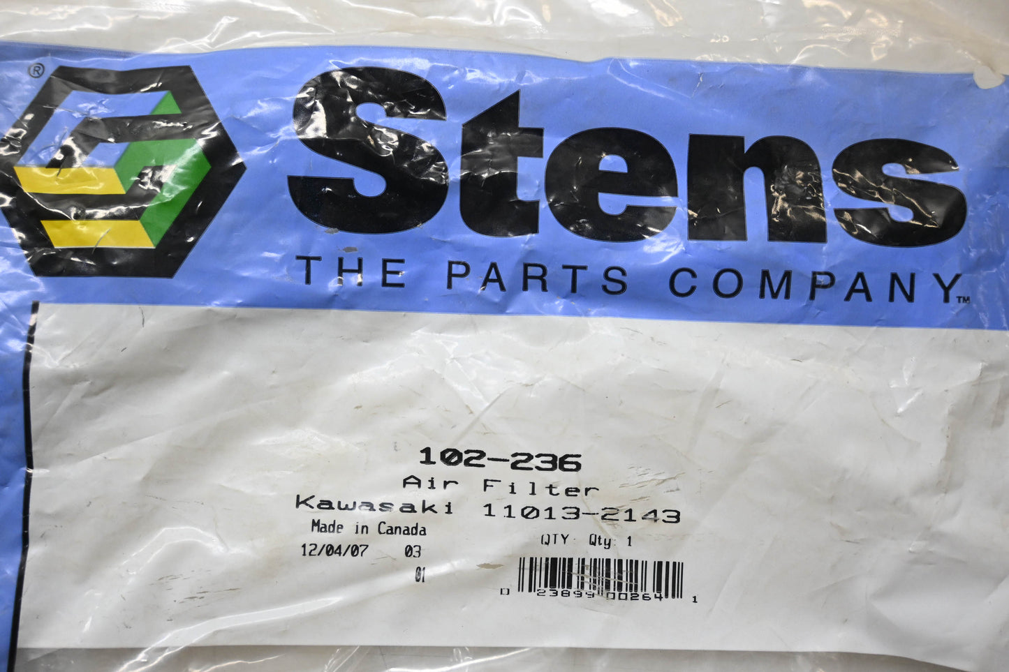 Stens 102-236, 11013-2143 Air Filter NOS
