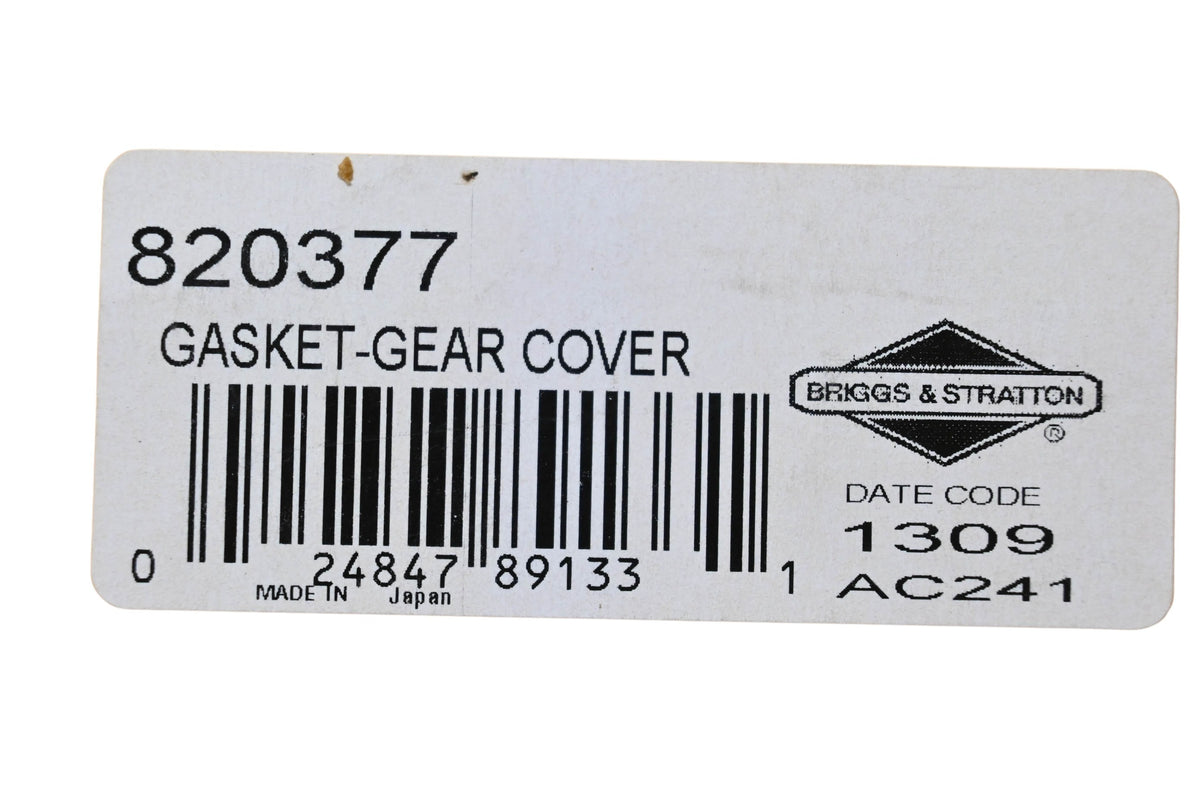 New OEM Briggs & Stratton 820377 Gear Cover Gasket NOS