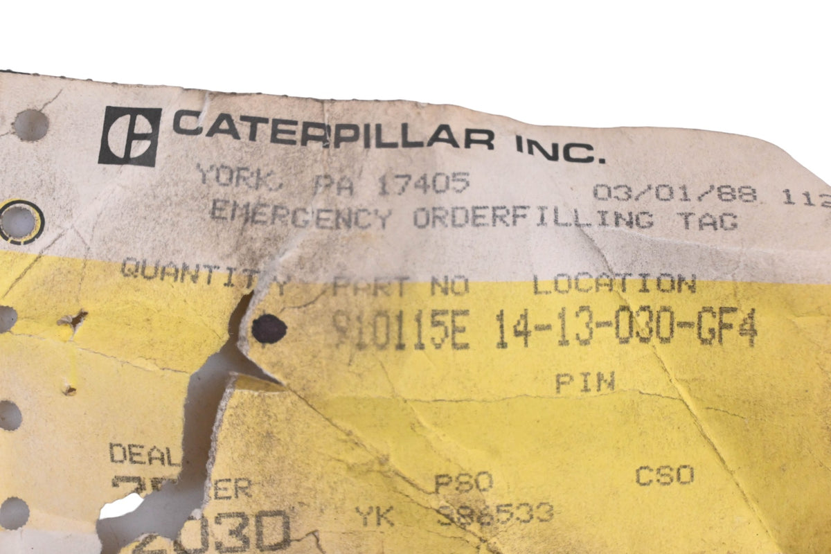 Caterpillar 910115E Pin NOS