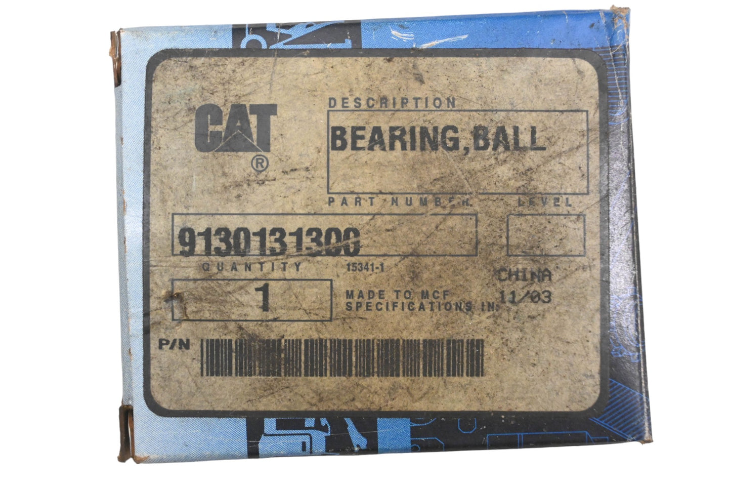 Caterpillar 9130131300, 6303-2RS Shuster Ball Bearing NOS