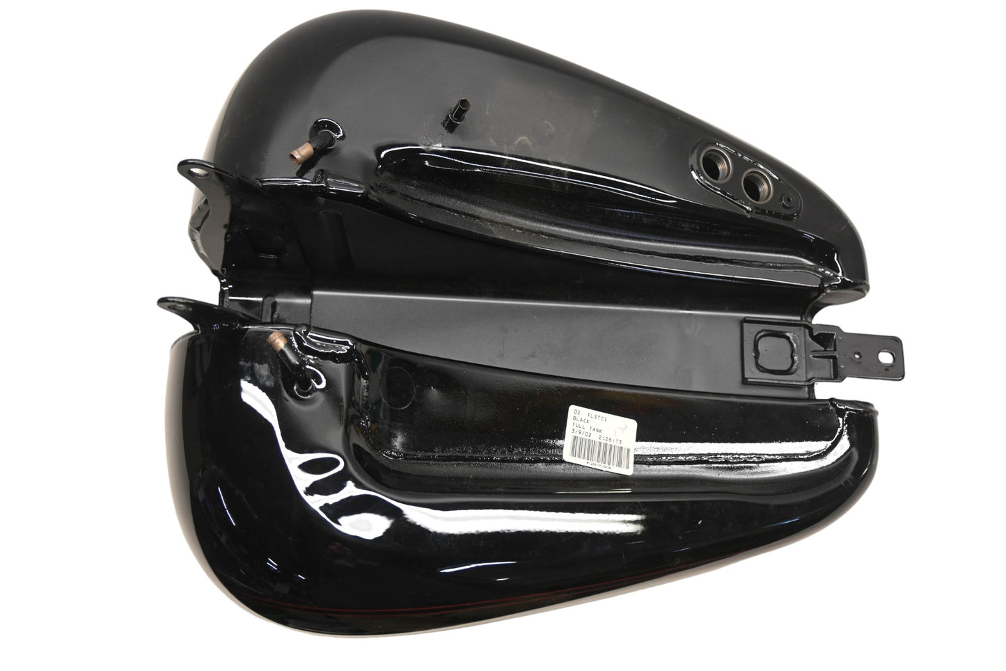 OEM Harley Davidson 62207-02 Black 2002 FLSTC With Red Logo Fuel Tank