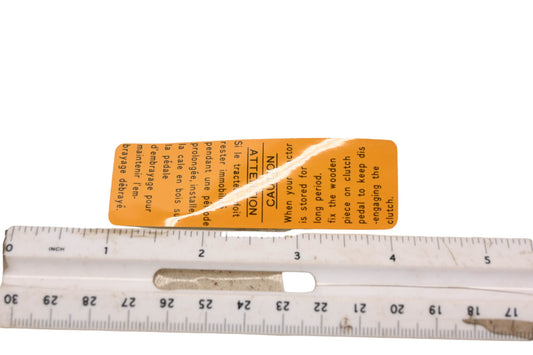 Kubota 66706-47250 Caution Label Sticker NOS