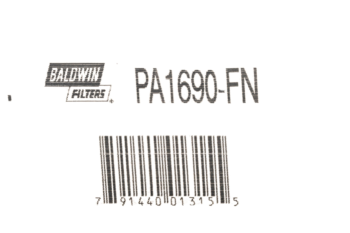 Baldwin PA1690-FN Air Filter NOS